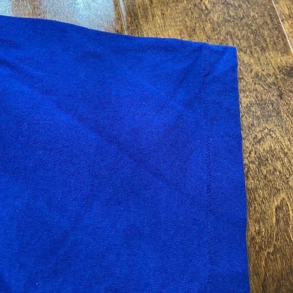 Vintage Single Stitch Blank USA Pocket Tee Blue T-Shirt Men's Size XL - Picture 6 of 8